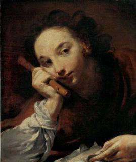 Giuseppe Maria Crespi - Boy with a flute