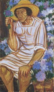 Giuseppe Migneco - La fioraia