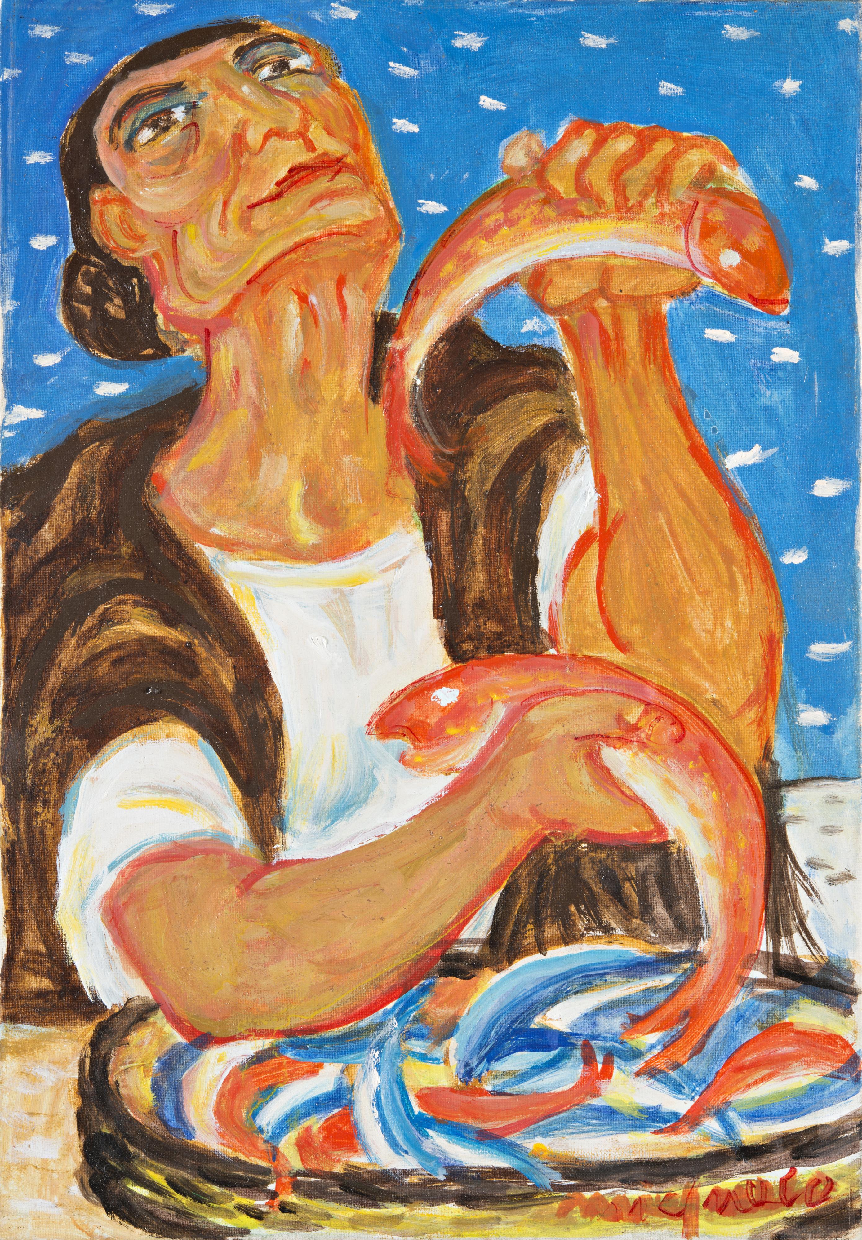 Giuseppe Migneco - Pesci rossi