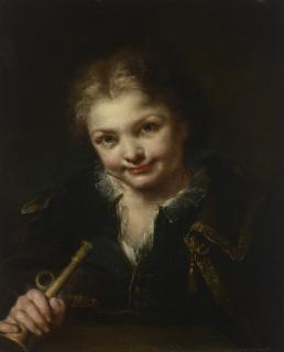 Giuseppe Nogari - A boy with a trumpet
