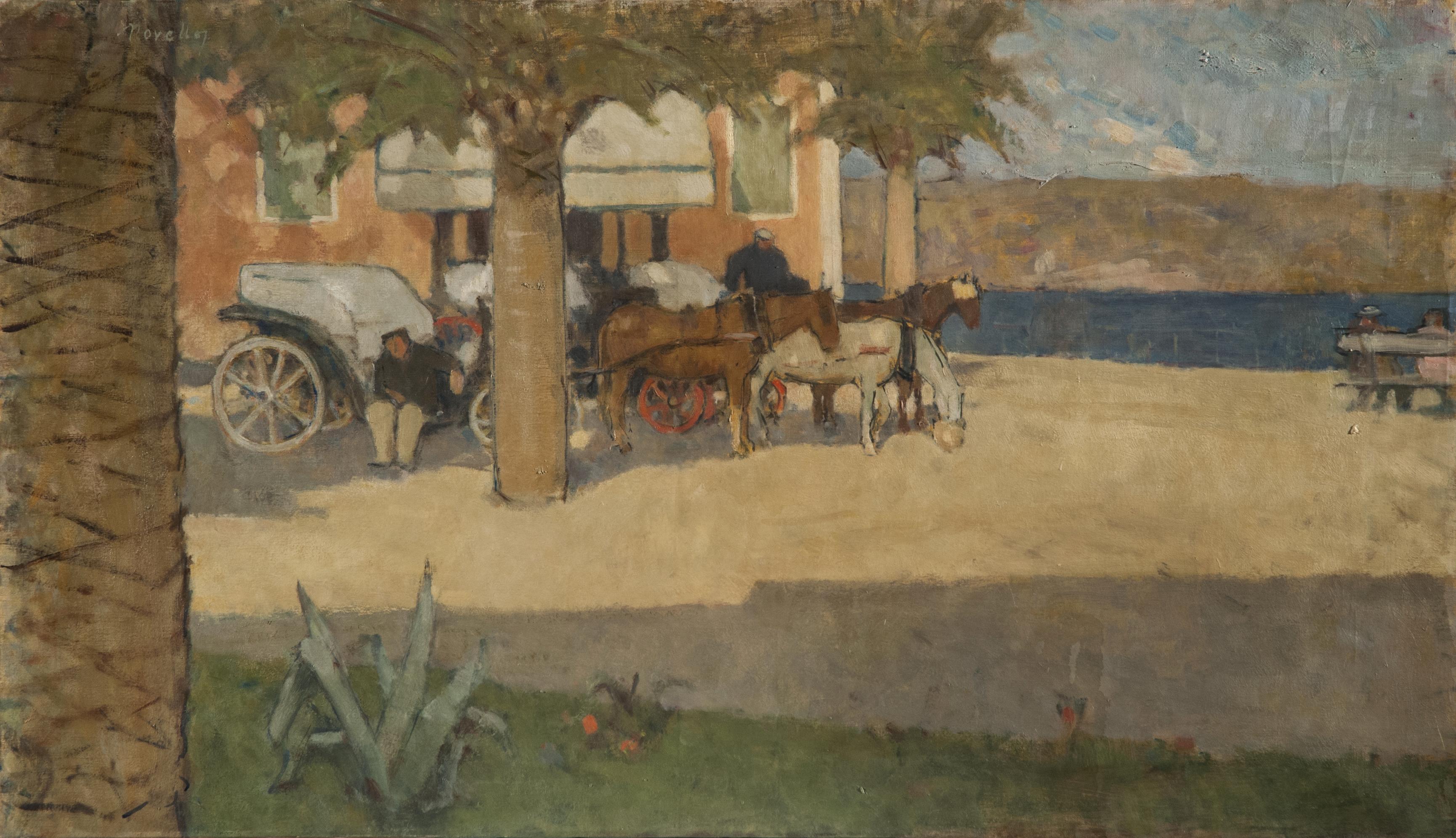 Giuseppe Novello - At the Shore (of Rapallo)