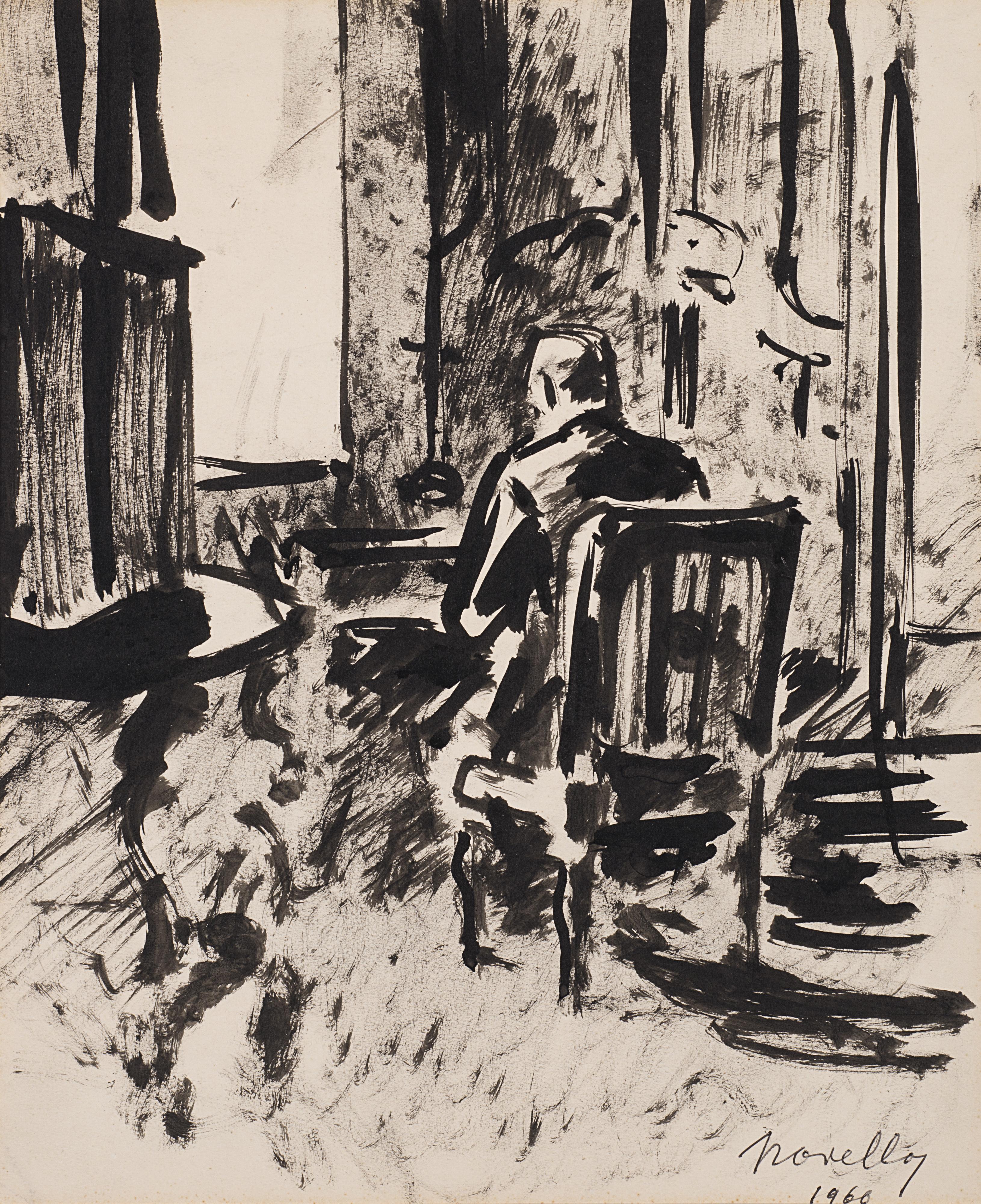 Giuseppe Novello - Nello studio