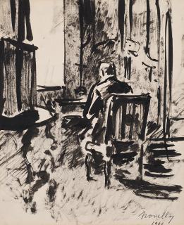 Giuseppe Novello - Nello studio