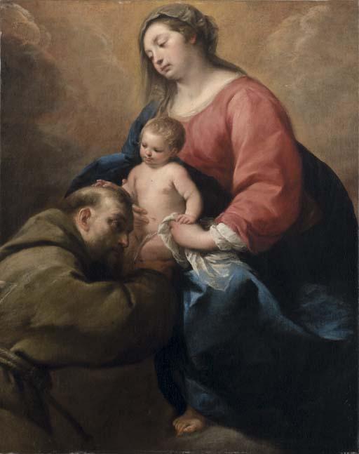 Giuseppe Nuvolone - Madonna Con Bambino E San Francesco