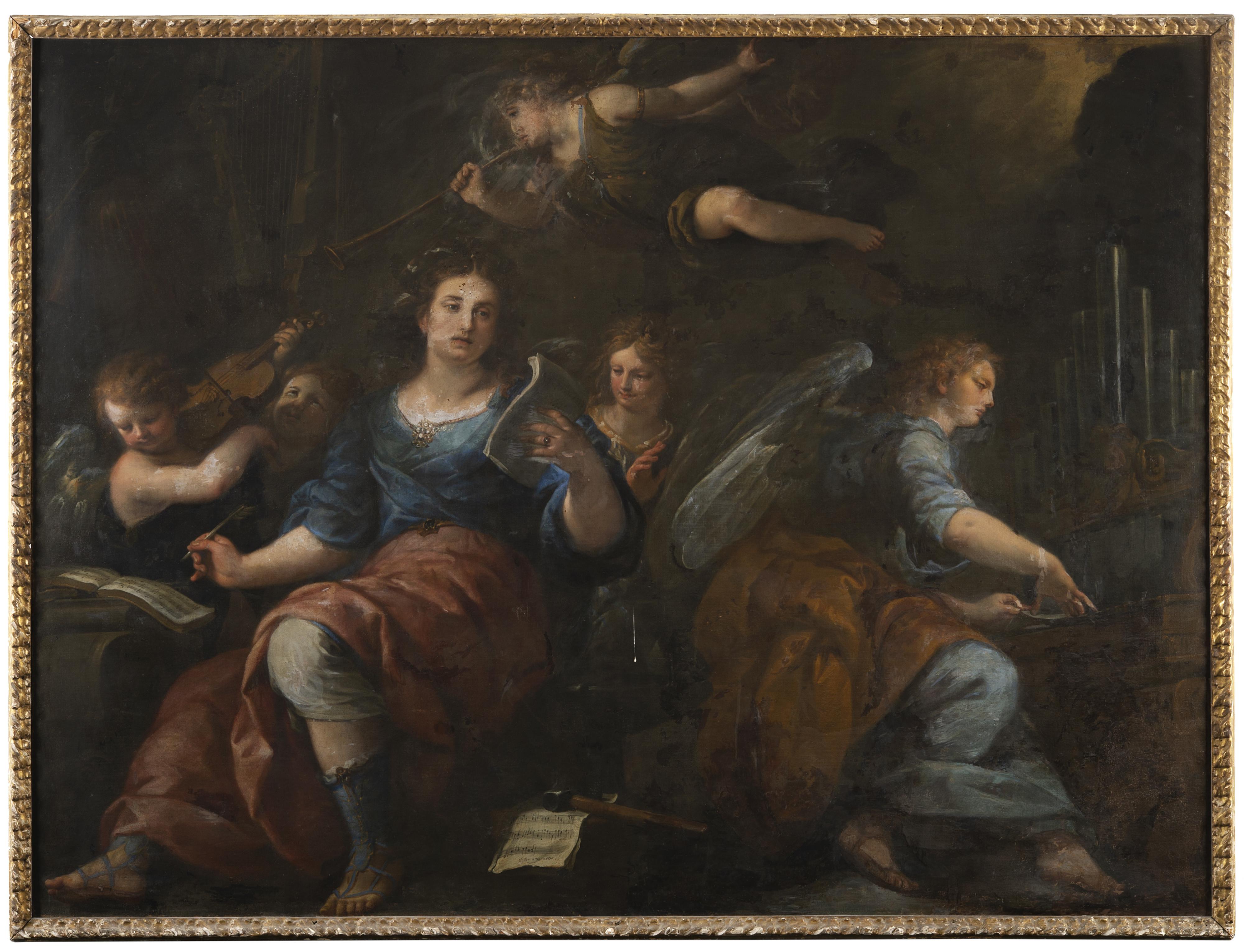 Giuseppe Nuvolone - Santa Cecilia con angeli musicanti