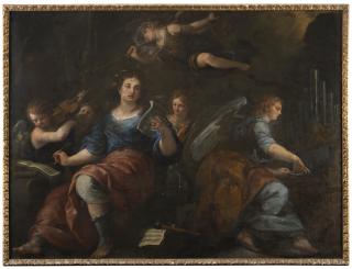 Giuseppe Nuvolone - Santa Cecilia con angeli musicanti