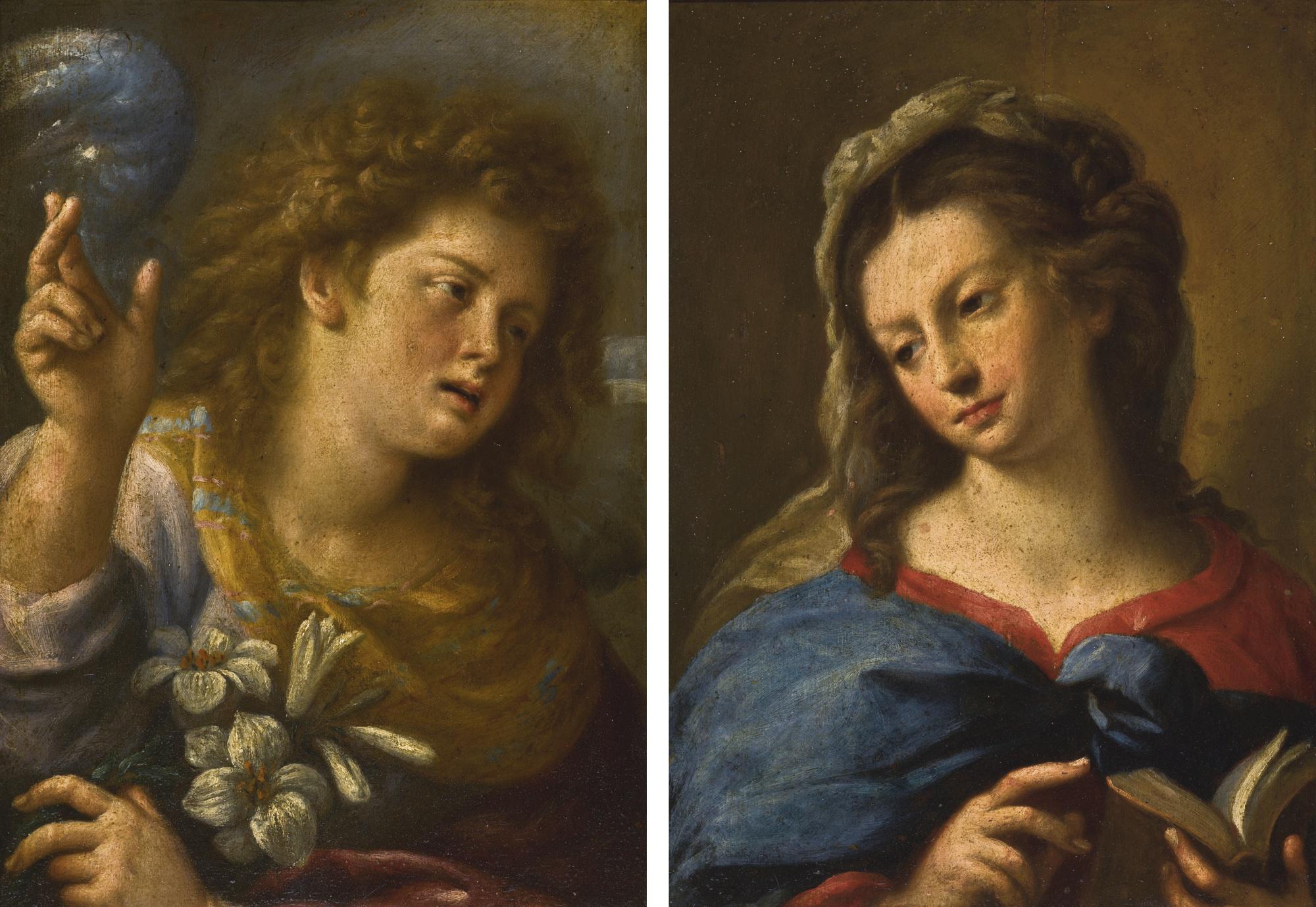 Giuseppe Nuvolone - The Angel Of The Annunciation; The Madonna Annunciate