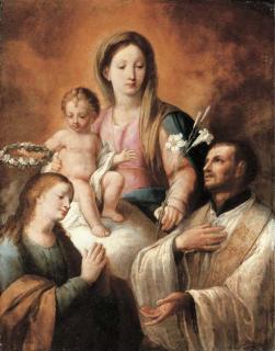 Giuseppe Nuvolone - The Madonna and Child with Saints