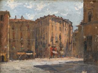 Giuseppe Omio - Scorcio di città