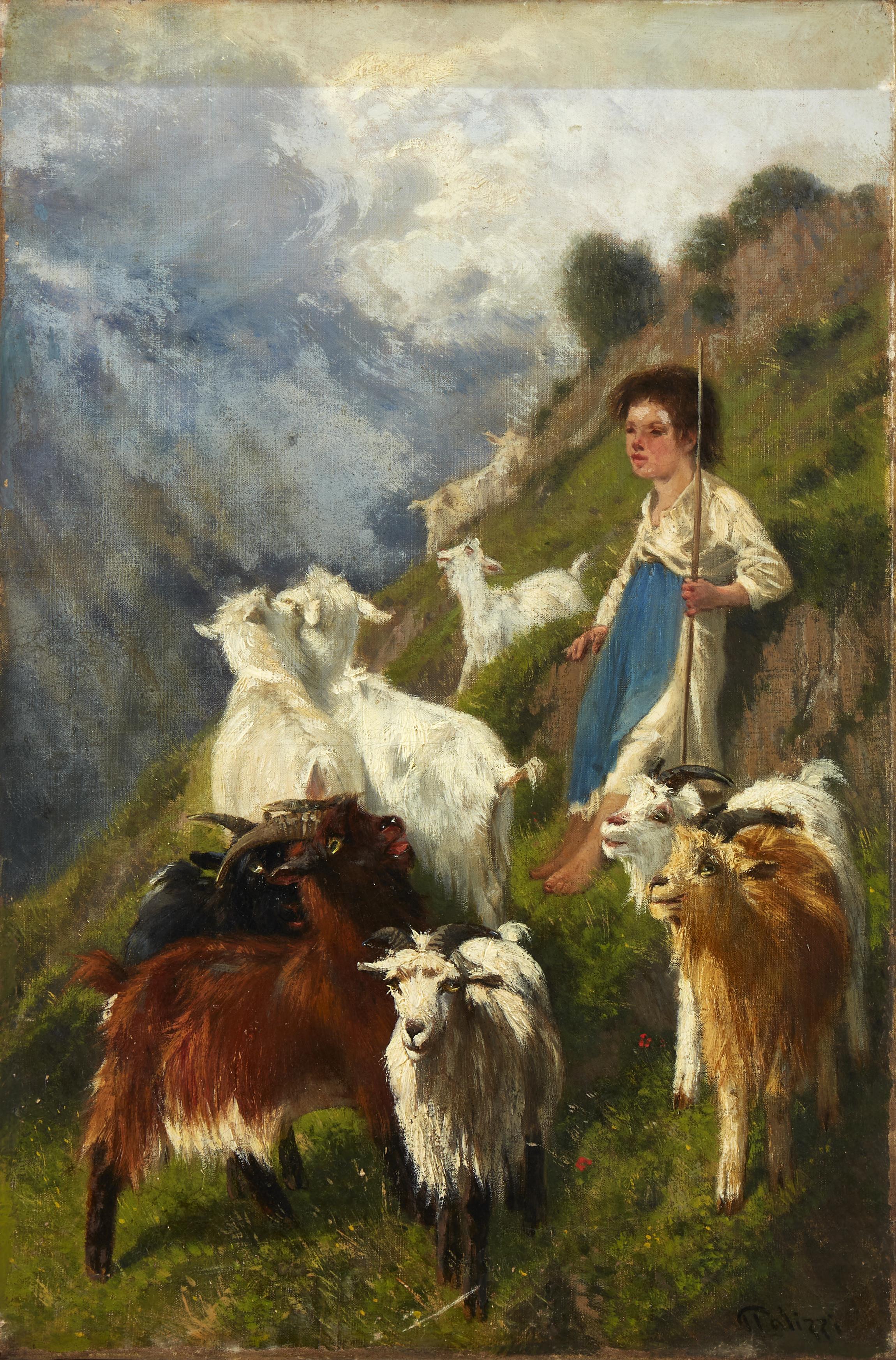 Giuseppe Palizzi - La pastorella