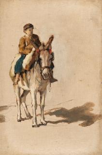 Giuseppe Palizzi - Reiter auf einem Maultier