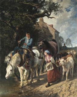 Giuseppe Palizzi - Transumanza in Francia