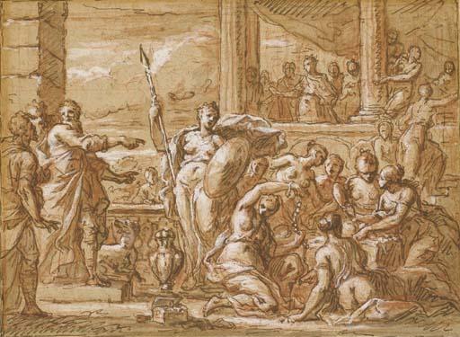 Giuseppe Passeri - Achille et les Filles de Lycomède