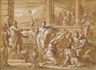 Giuseppe Passeri - Achille et les Filles de Lycomède