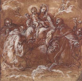 Giuseppe Passeri - The Madonna and Child with Saints