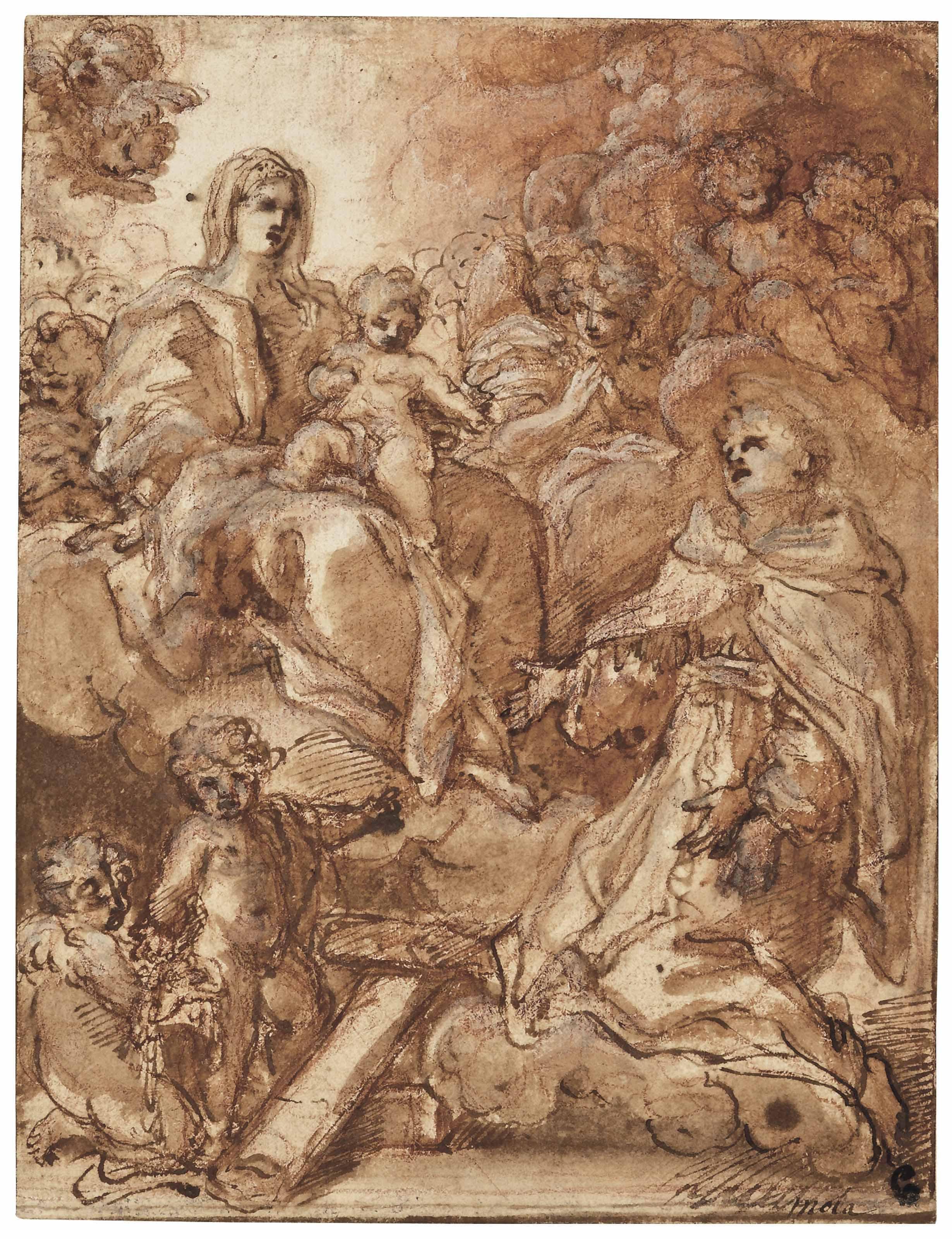 Giuseppe Passeri - The Virgin and Child appearing to Saint Peter of Alcantára