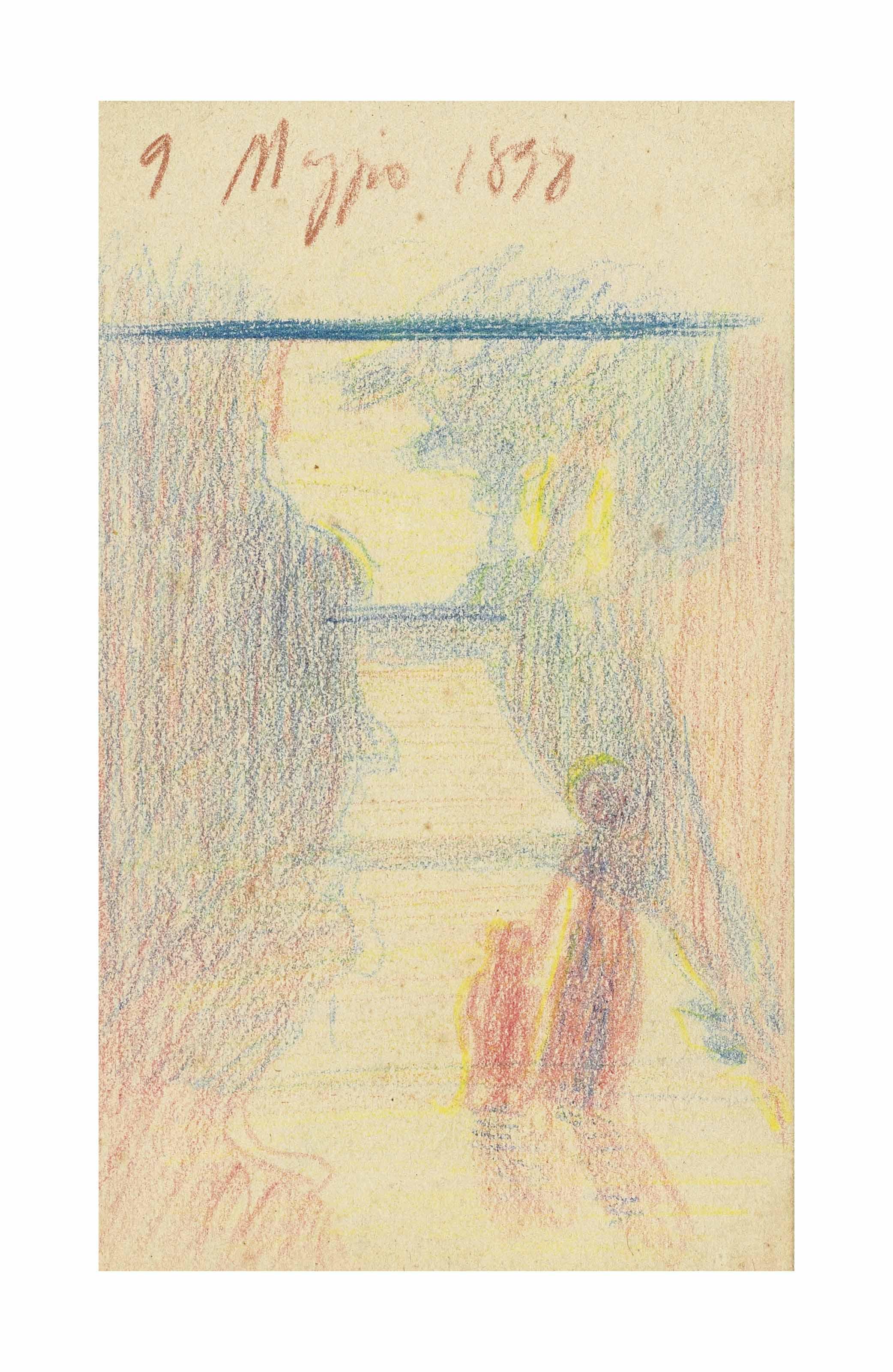 Giuseppe Pellizza Da Volpedo - Strada a Volpedo o La Passeggiata