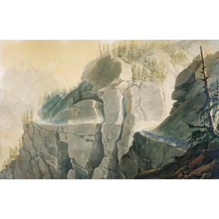 Giuseppe Pietro Bagetti - Les Français Forcent L\'Ennemi À Abandonner Le Défilé Fortifié De La Cluse Dans La Vallée D\'Aoste Le 21 Mai 1800