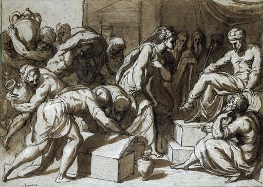 Giuseppe Porta - The Queen of Sheba presenting gifts to King Solomon