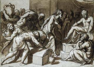 Giuseppe Porta - The Queen of Sheba presenting gifts to King Solomon