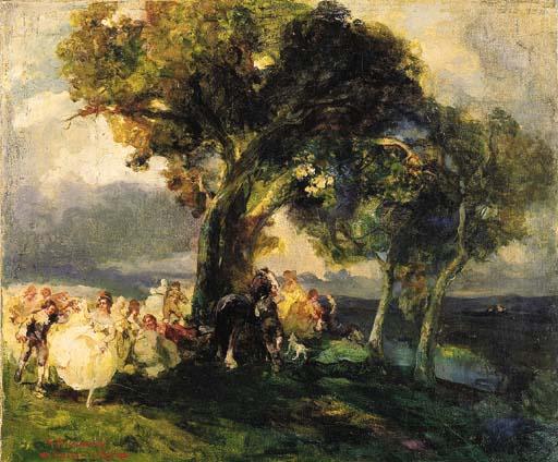 Giuseppe Rivaroli - Festa In Campagna, 1921