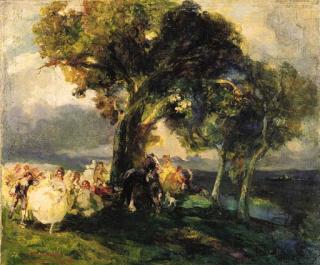 Giuseppe Rivaroli - Festa In Campagna, 1921
