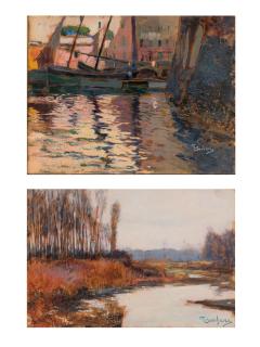 Giuseppe Sacheri - Mattino d\'inverno a Frassineto Po\'