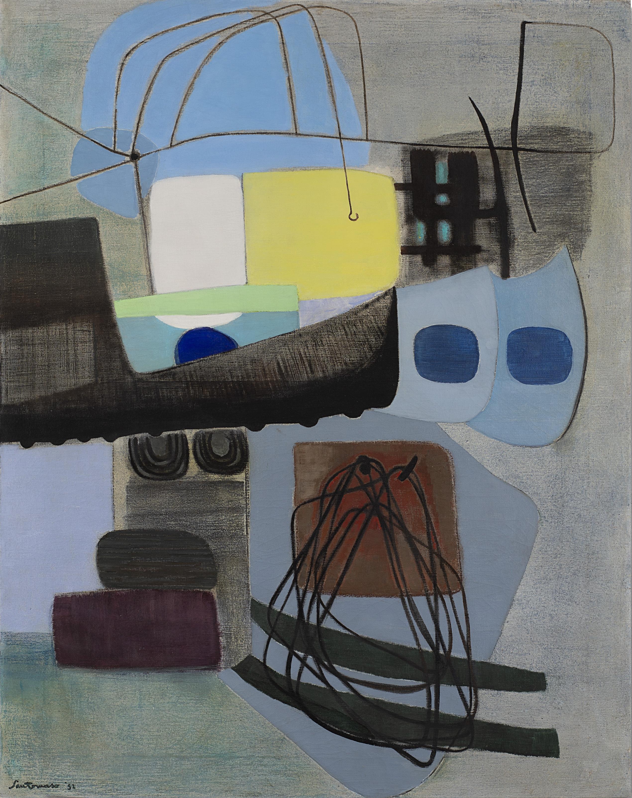 Giuseppe Santomaso - Alba fra i tralicci di uno scalo