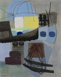 Giuseppe Santomaso - Alba fra i tralicci di uno scalo