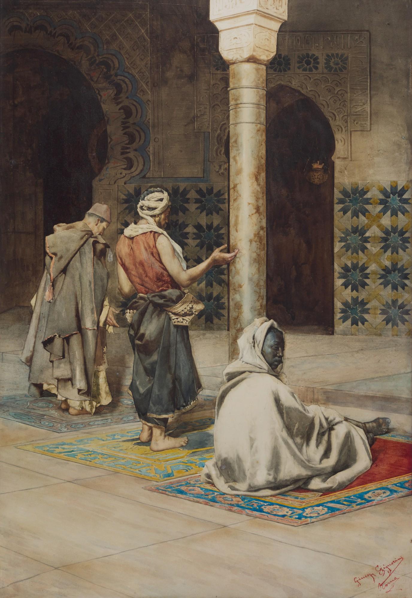 Giuseppe Signorini - Prayer in the Mosque
