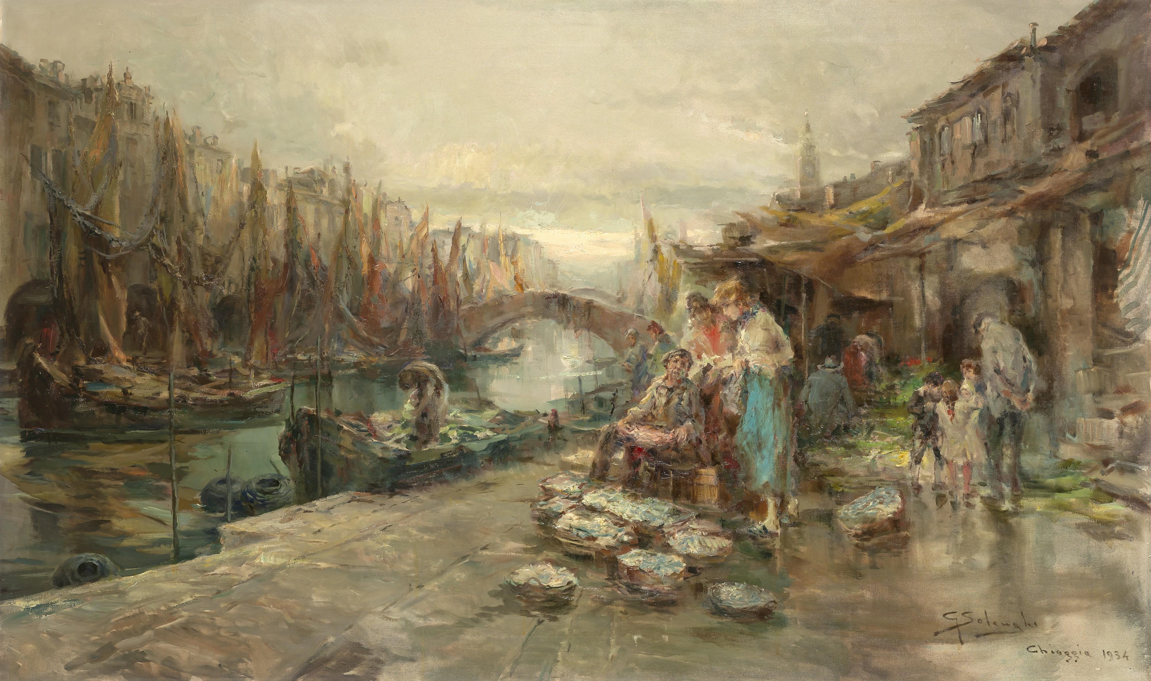 Giuseppe Solenghi - Mercato a Chioggia