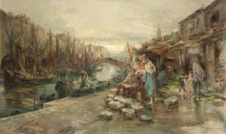Giuseppe Solenghi - Mercato a Chioggia