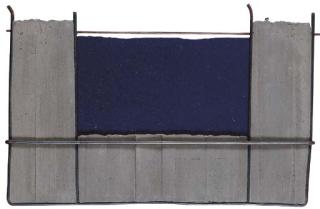 Giuseppe Uncini - Rilievo Con Blu N. 99/B