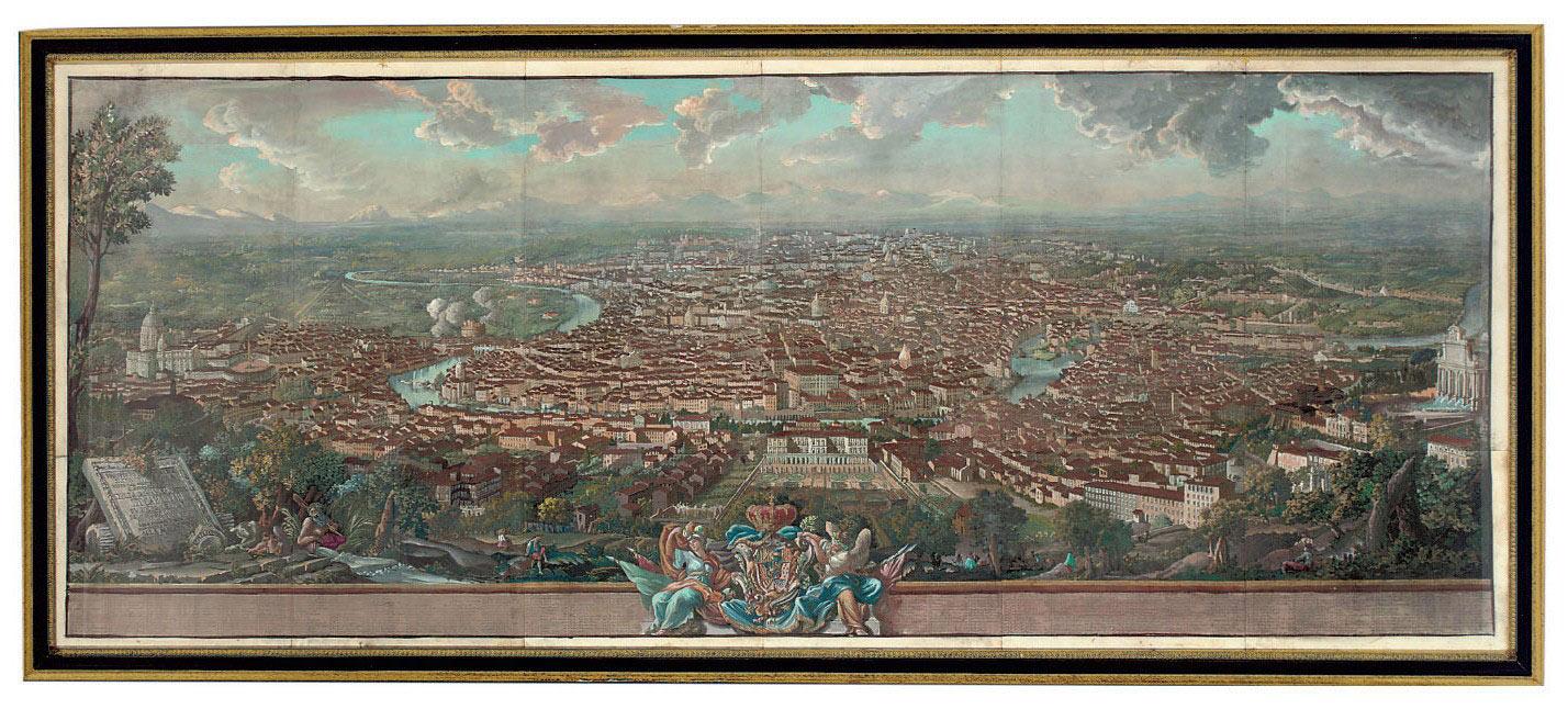 Giuseppe Vasi - Prospetto del\'Alma Cittá di Roma visto del Monte Gianicolo