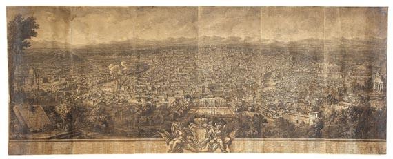 Giuseppe Vasi - Prospetto dell\'alma città di Roma visito dal monte Janiculo