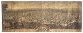Giuseppe Vasi - Prospetto dell\'alma città di Roma visito dal monte Janiculo