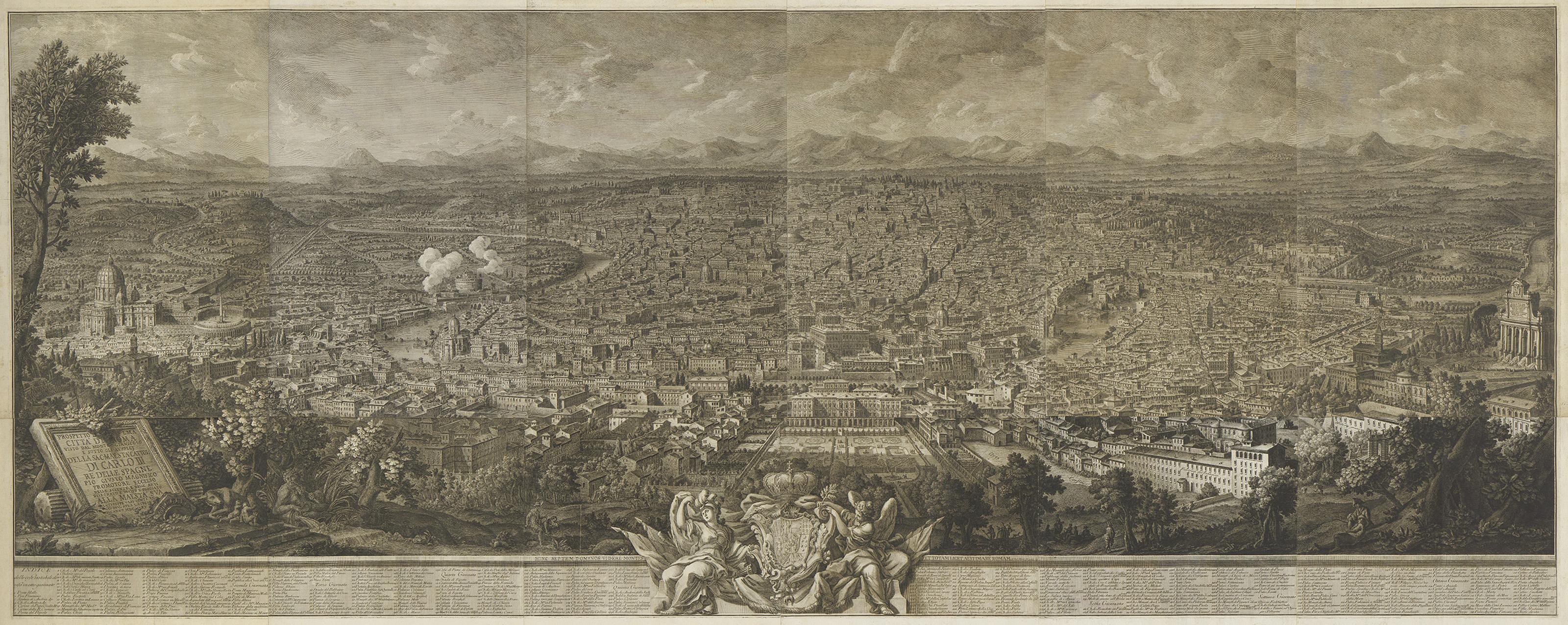 Giuseppe Vasi - Prospetto dell\'Alma Cittá di Roma visto dal Monte Gianicolo