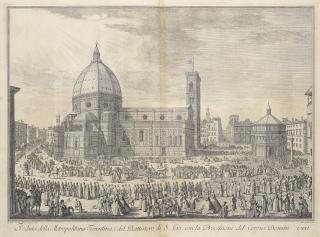 Giuseppe Zocchi - Scelta di XXIV Vedute delle principale Contrade, Piazze, Chiese e Palazzi della Città di Firenze 10