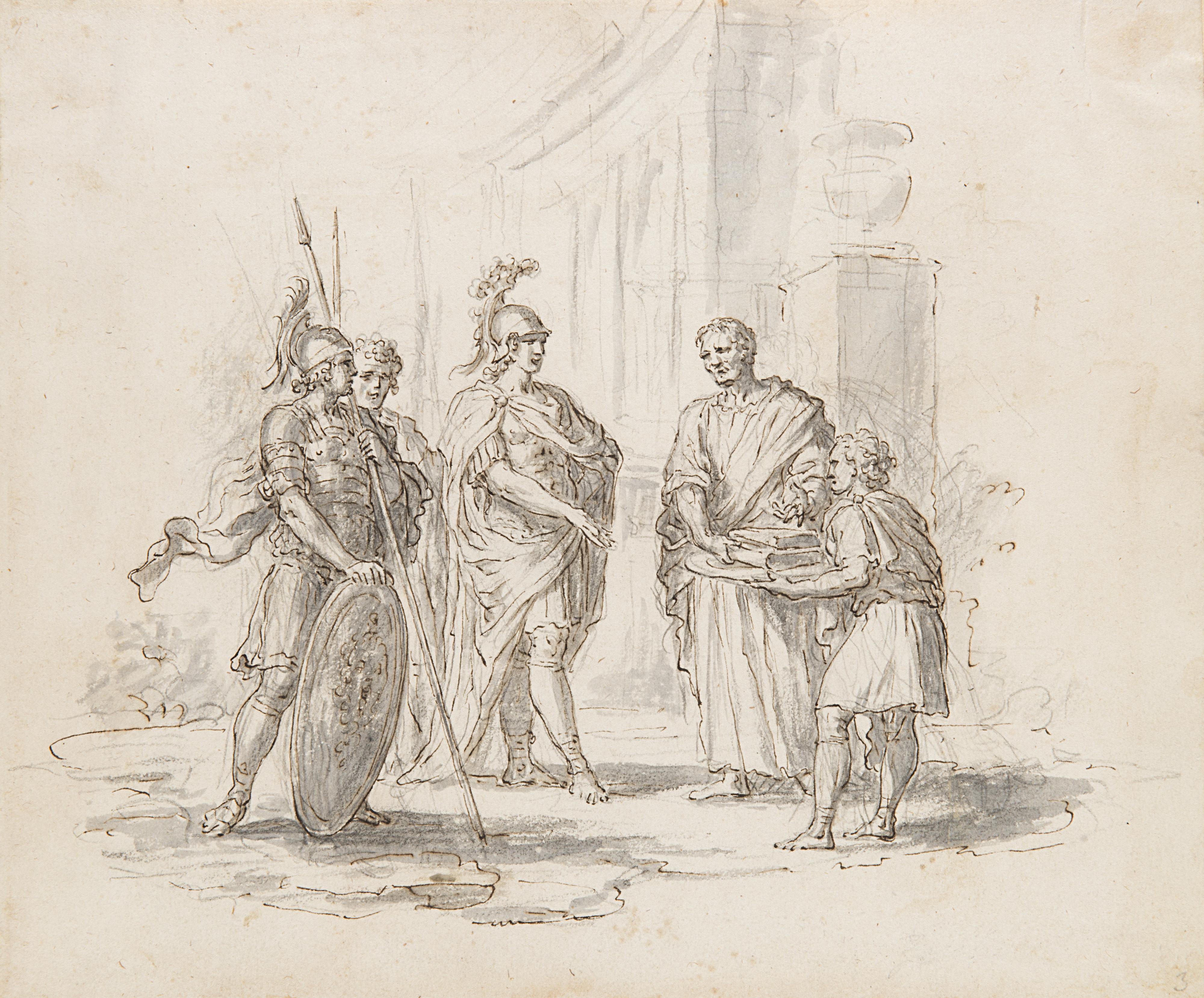 Giuseppe Zocchi - Scena romana