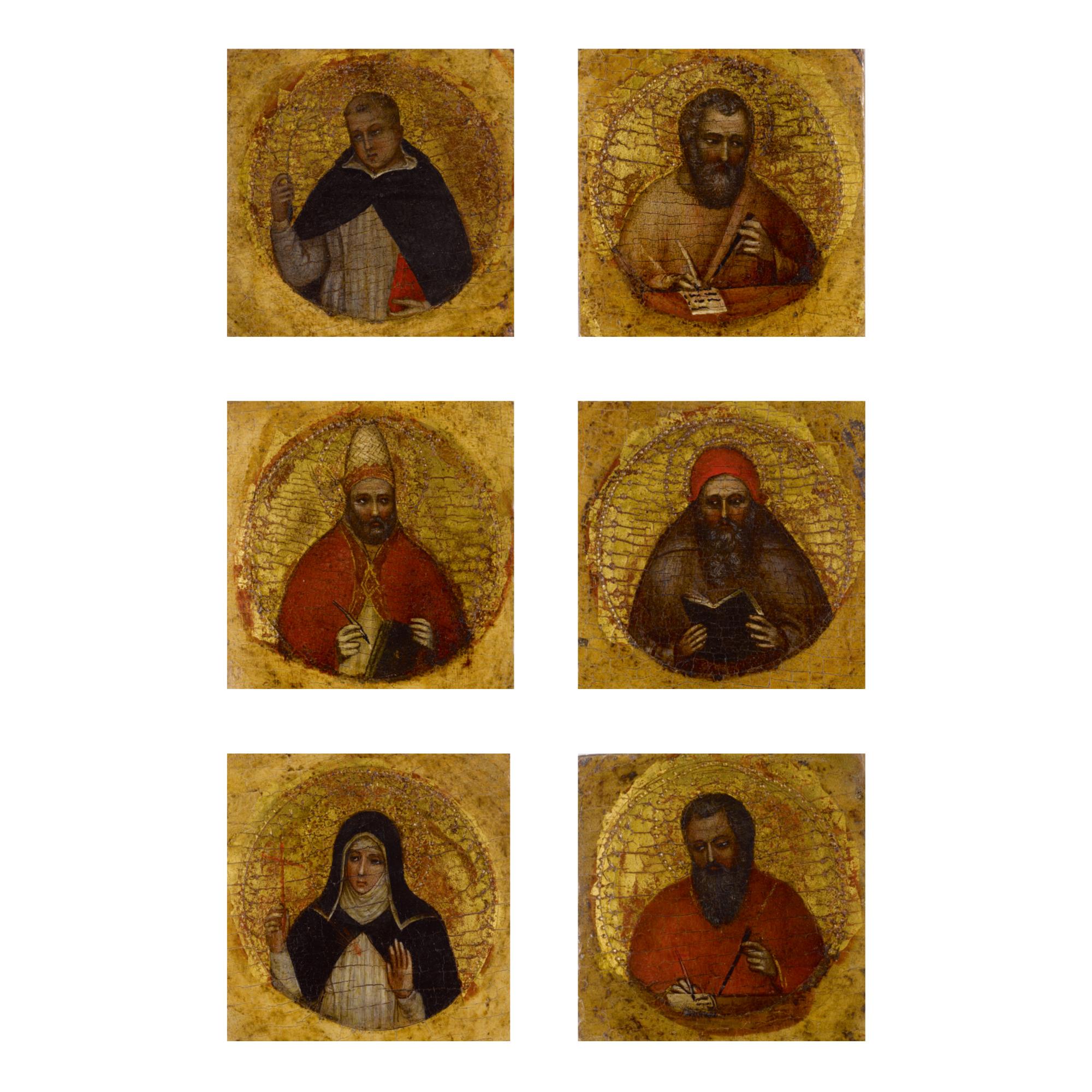 Giusto De\' Menabuoi - Two Evangelists; Saint Gregory The Great; Saint Jerome; Saint Margaret Of Hungary; Saint Dominic