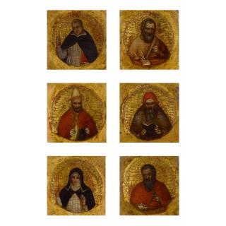 Giusto De\' Menabuoi - Two Evangelists; Saint Gregory The Great; Saint Jerome; Saint Margaret Of Hungary; Saint Dominic