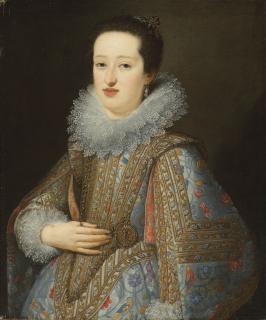 Giusto Suttermans - Portrait of Eleonora Gonzaga (1598-1655), half-length, as a bride