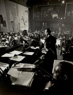 Gjon Mili - Lucienne Boyer Performing with Orchestra, Café Society Uptown, New York City