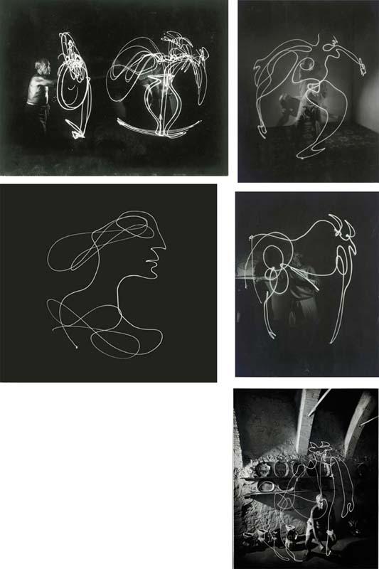 Gjon Mili - Picasso Space Drawings, France, 1949