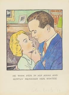 Glen Baxter - He took Her in His Arms and Gently Squeezed her Goatee