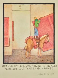 Glen Baxter - Stealing Rothkos was proving to be much more difficult than I had imagined