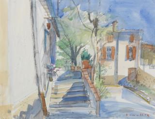 Glen Scouller RSW RGI - Potted Plants, Montesquieu des Albers