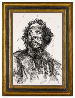 Glenn Brown - Drawing 16 (after Van Dyck/Van Dyck)