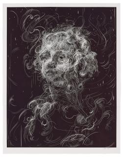 Glenn Brown - One Plate (after Del Sarto/Greuze), from: Bring on the Dancing Horses