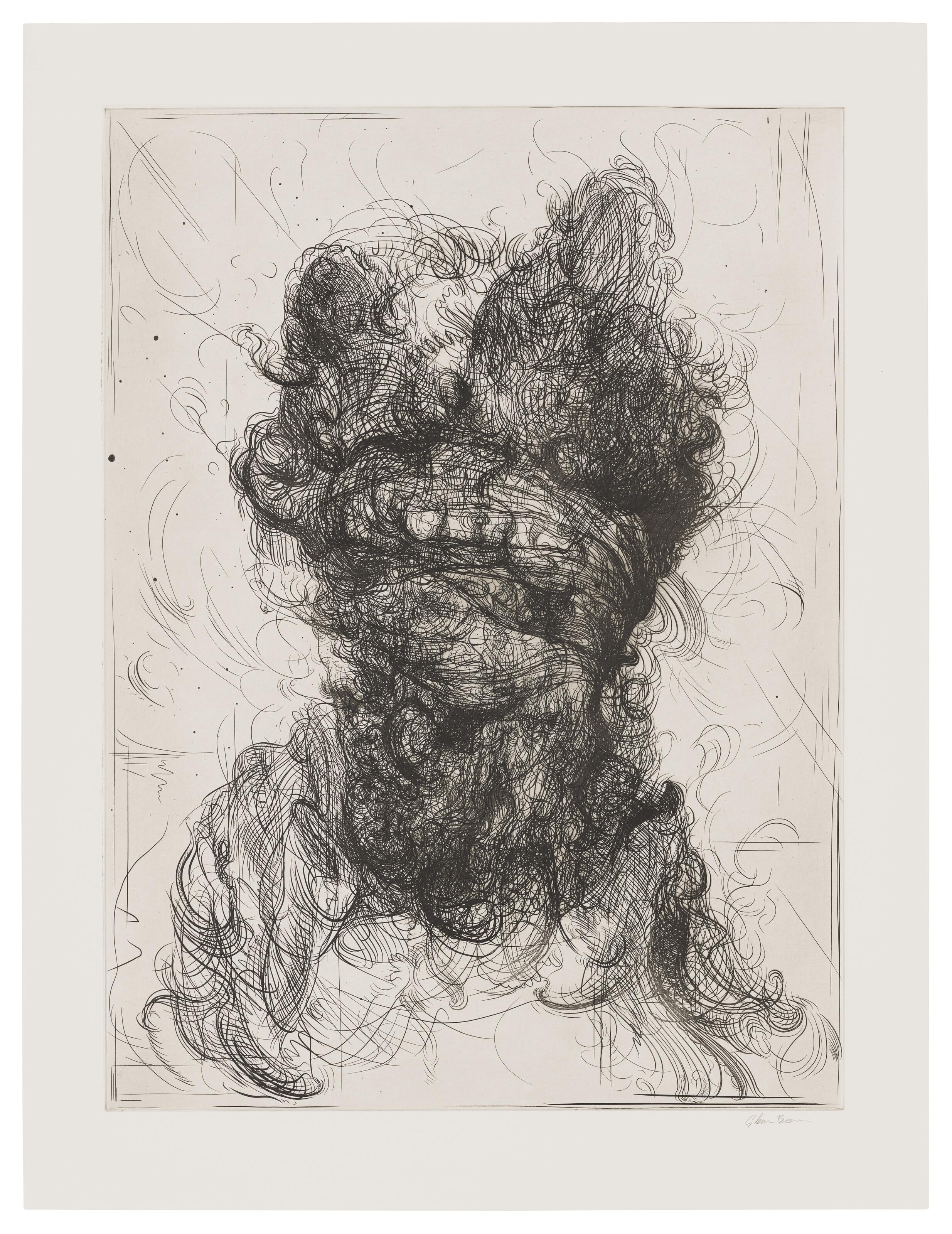 Glenn Brown - Pate 3, from: Half-Life (after Rembrandt)